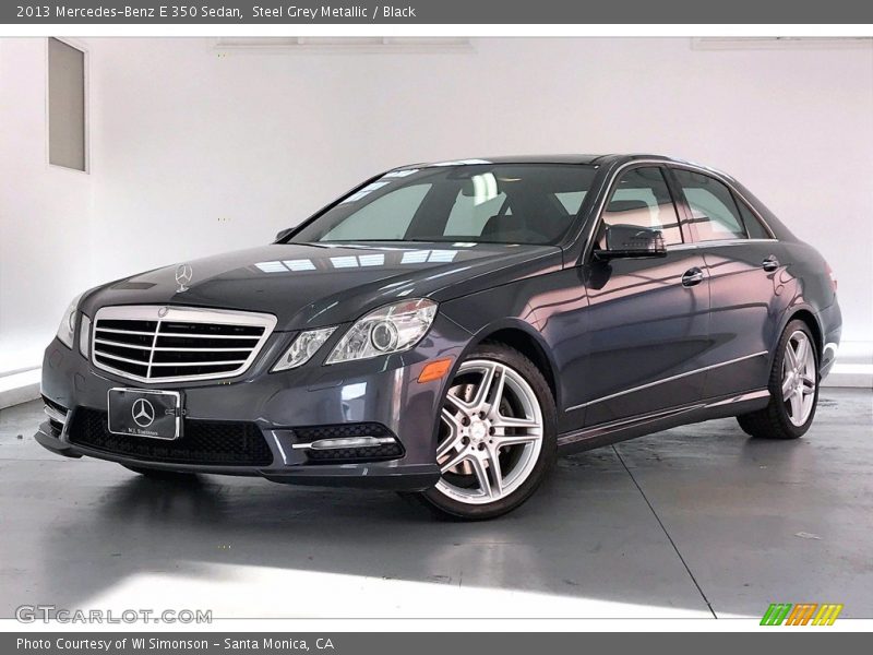 Steel Grey Metallic / Black 2013 Mercedes-Benz E 350 Sedan