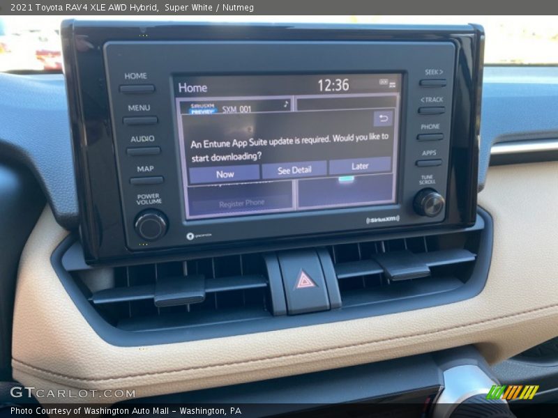 Super White / Nutmeg 2021 Toyota RAV4 XLE AWD Hybrid