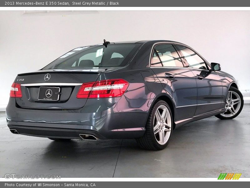 Steel Grey Metallic / Black 2013 Mercedes-Benz E 350 Sedan