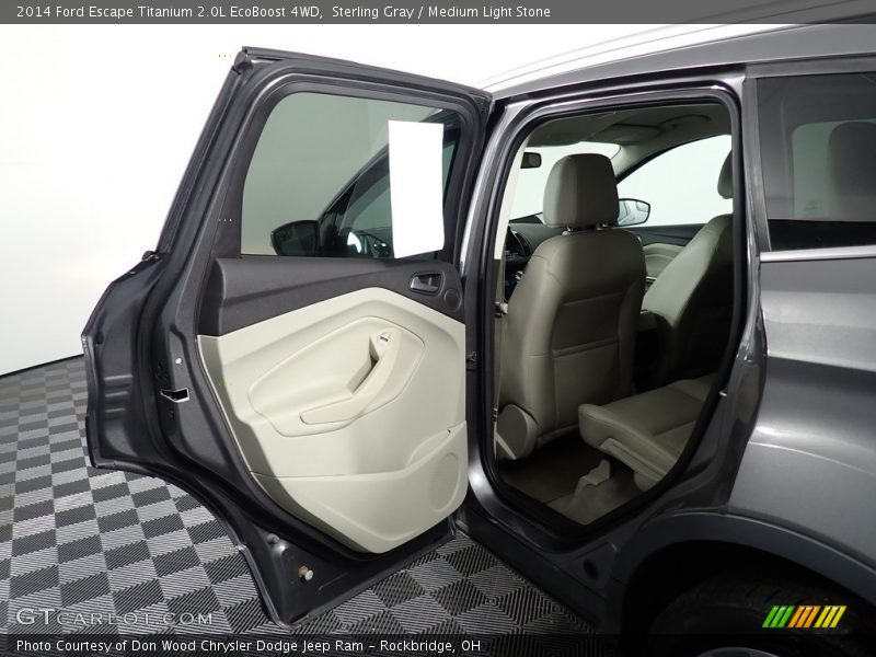 Sterling Gray / Medium Light Stone 2014 Ford Escape Titanium 2.0L EcoBoost 4WD