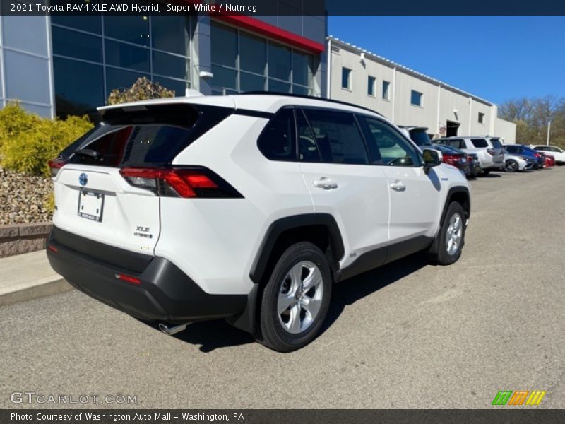 Super White / Nutmeg 2021 Toyota RAV4 XLE AWD Hybrid