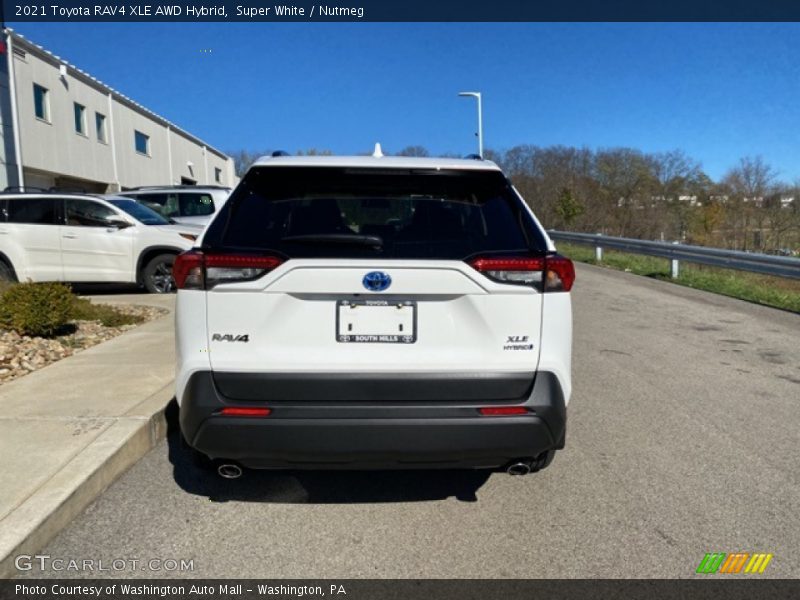 Super White / Nutmeg 2021 Toyota RAV4 XLE AWD Hybrid