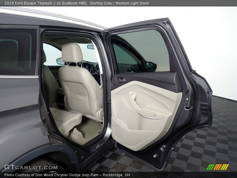 Sterling Gray / Medium Light Stone 2014 Ford Escape Titanium 2.0L EcoBoost 4WD