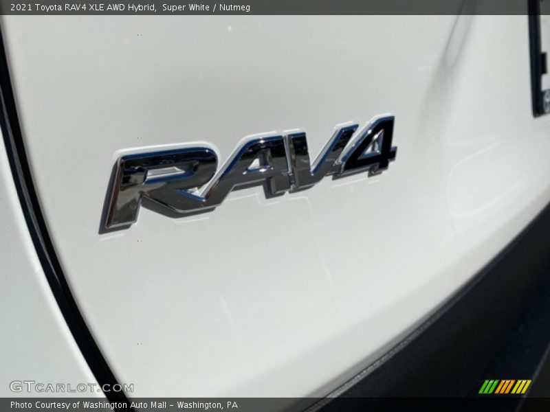 Super White / Nutmeg 2021 Toyota RAV4 XLE AWD Hybrid