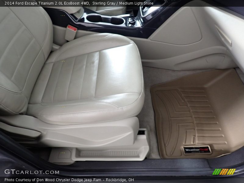Sterling Gray / Medium Light Stone 2014 Ford Escape Titanium 2.0L EcoBoost 4WD