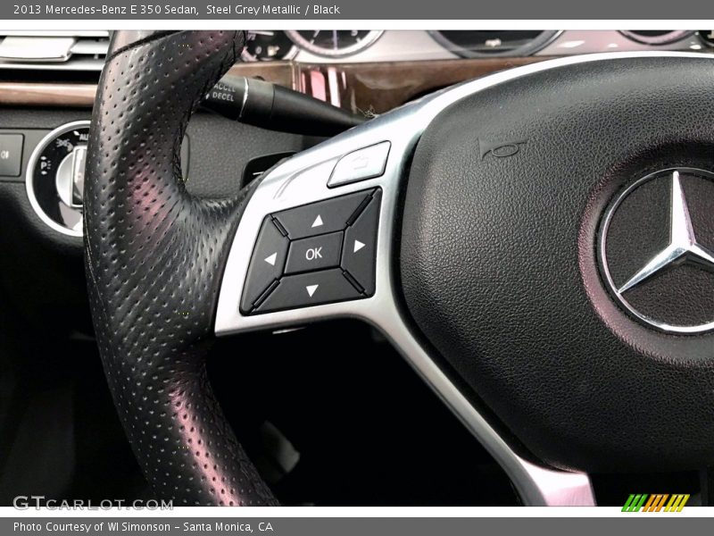 Steel Grey Metallic / Black 2013 Mercedes-Benz E 350 Sedan