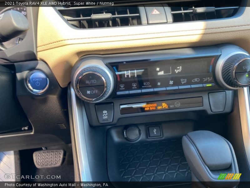 Super White / Nutmeg 2021 Toyota RAV4 XLE AWD Hybrid