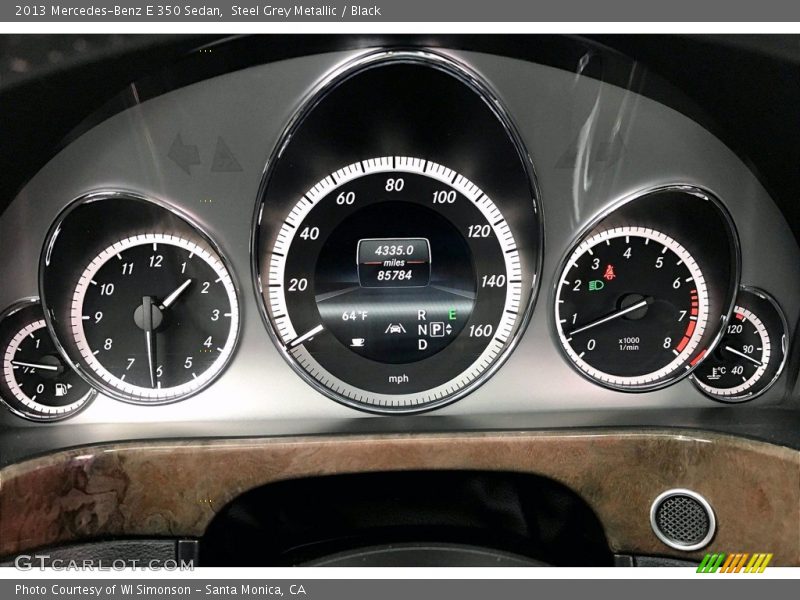 Steel Grey Metallic / Black 2013 Mercedes-Benz E 350 Sedan