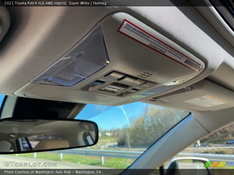 Super White / Nutmeg 2021 Toyota RAV4 XLE AWD Hybrid