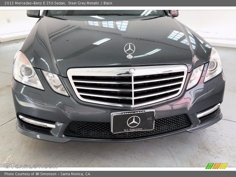 Steel Grey Metallic / Black 2013 Mercedes-Benz E 350 Sedan