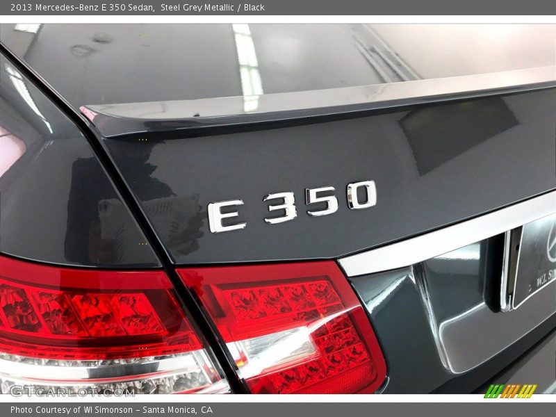 Steel Grey Metallic / Black 2013 Mercedes-Benz E 350 Sedan