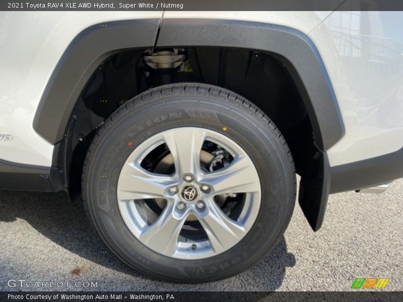 Super White / Nutmeg 2021 Toyota RAV4 XLE AWD Hybrid