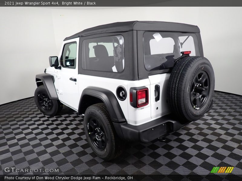 Bright White / Black 2021 Jeep Wrangler Sport 4x4