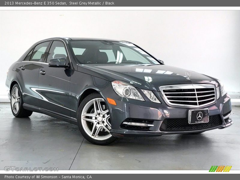 Steel Grey Metallic / Black 2013 Mercedes-Benz E 350 Sedan