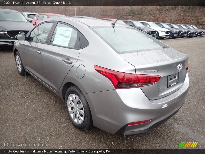 Forge Gray / Black 2021 Hyundai Accent SE