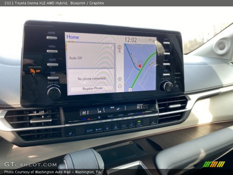 Blueprint / Graphite 2021 Toyota Sienna XLE AWD Hybrid