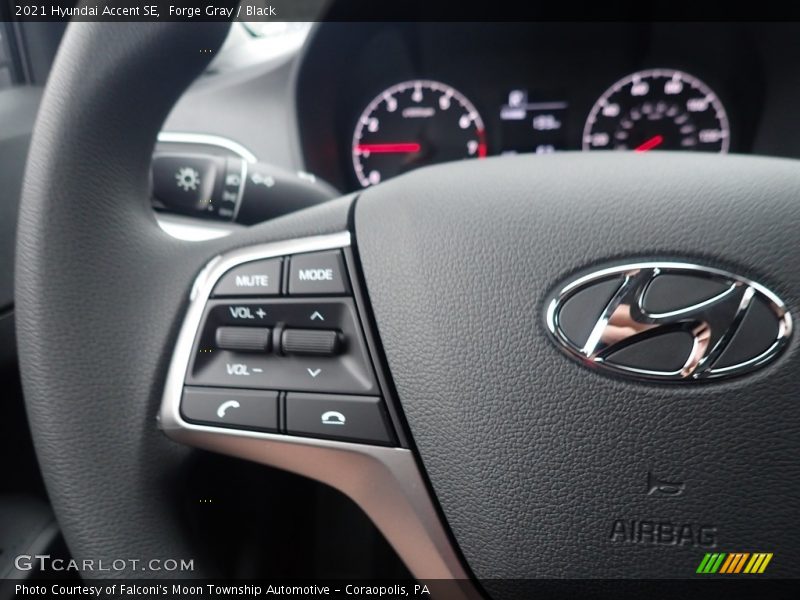 Forge Gray / Black 2021 Hyundai Accent SE