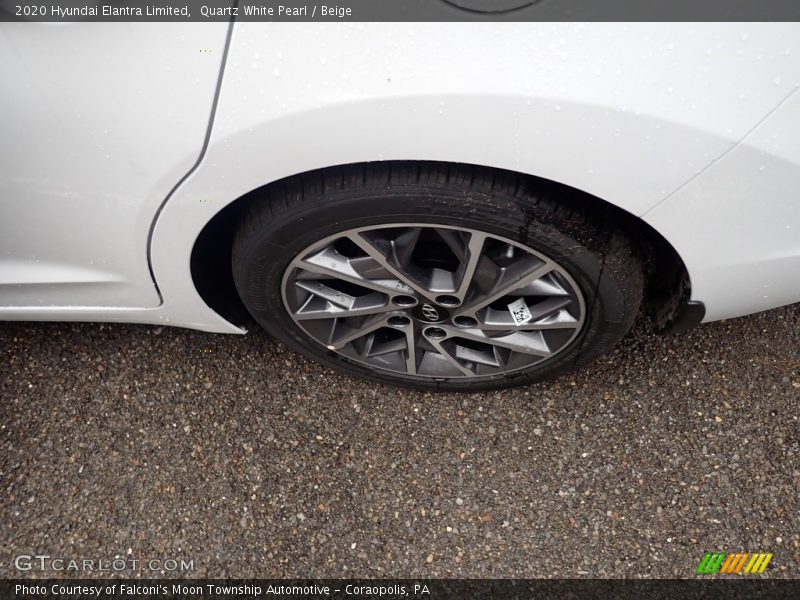Quartz White Pearl / Beige 2020 Hyundai Elantra Limited
