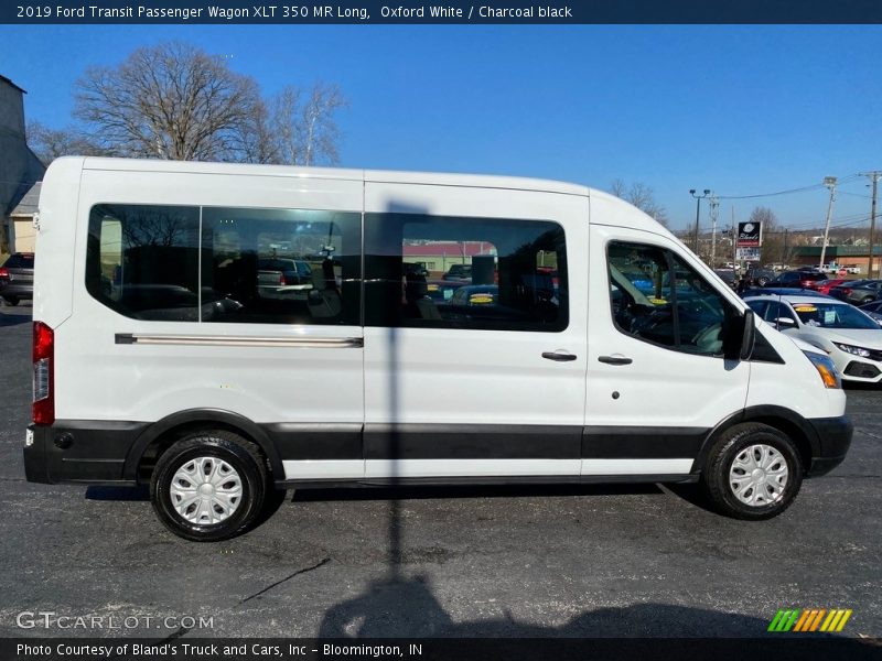 Oxford White / Charcoal black 2019 Ford Transit Passenger Wagon XLT 350 MR Long