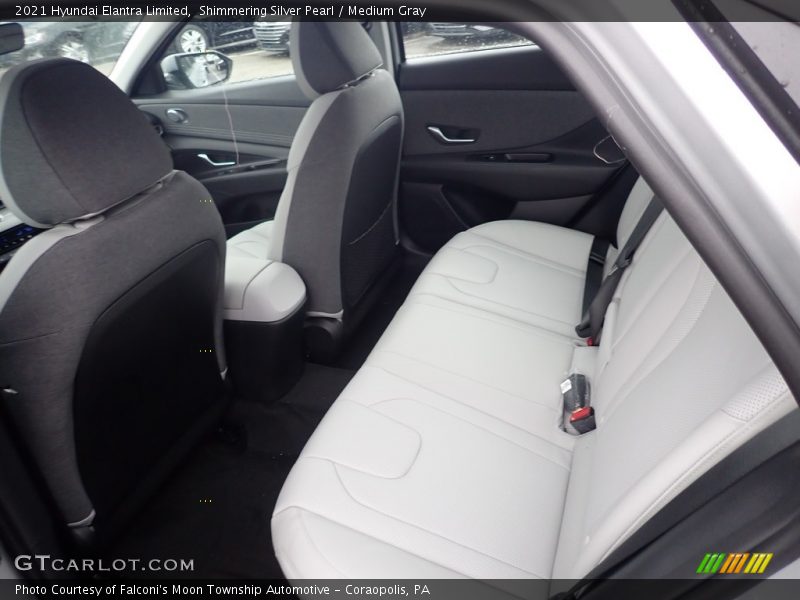 Shimmering Silver Pearl / Medium Gray 2021 Hyundai Elantra Limited