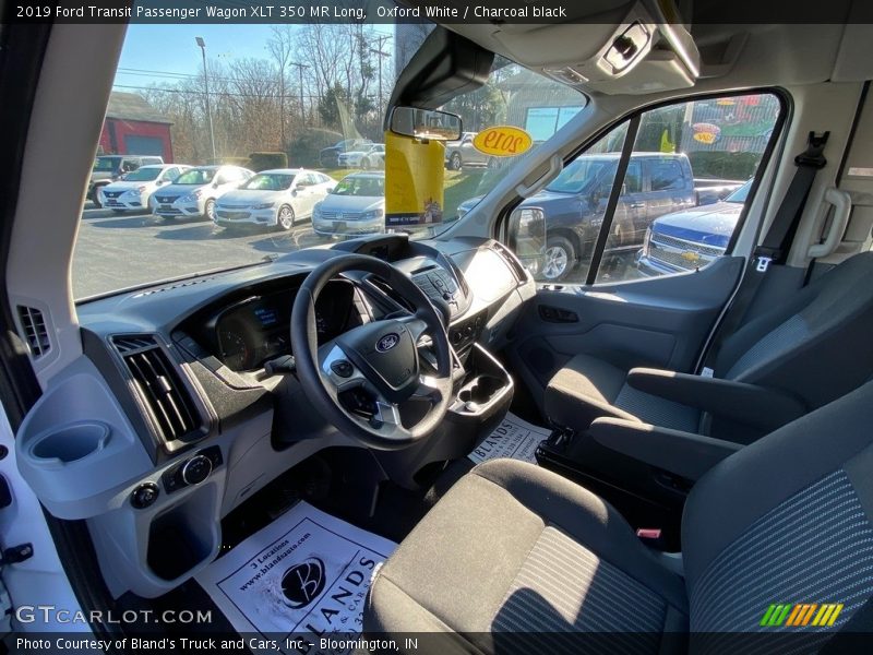 Oxford White / Charcoal black 2019 Ford Transit Passenger Wagon XLT 350 MR Long