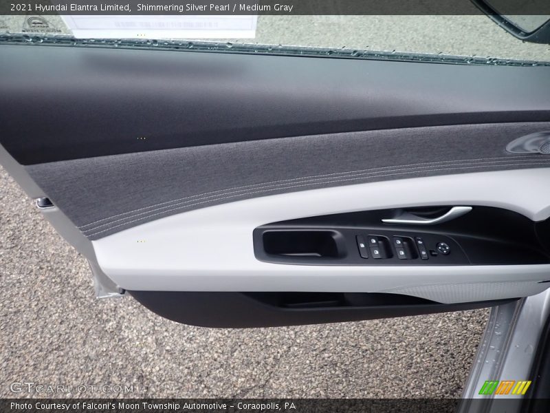 Shimmering Silver Pearl / Medium Gray 2021 Hyundai Elantra Limited