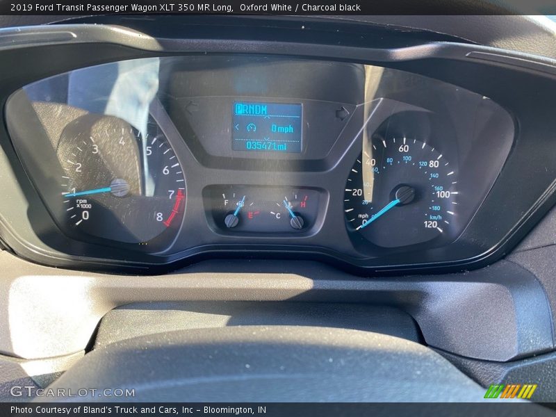 Oxford White / Charcoal black 2019 Ford Transit Passenger Wagon XLT 350 MR Long