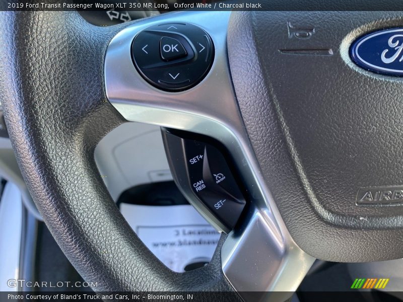 Oxford White / Charcoal black 2019 Ford Transit Passenger Wagon XLT 350 MR Long