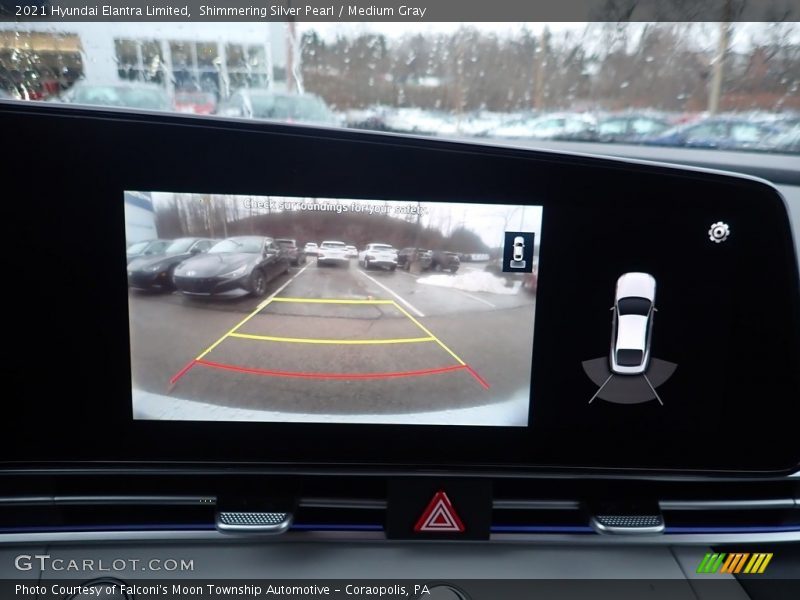 Shimmering Silver Pearl / Medium Gray 2021 Hyundai Elantra Limited