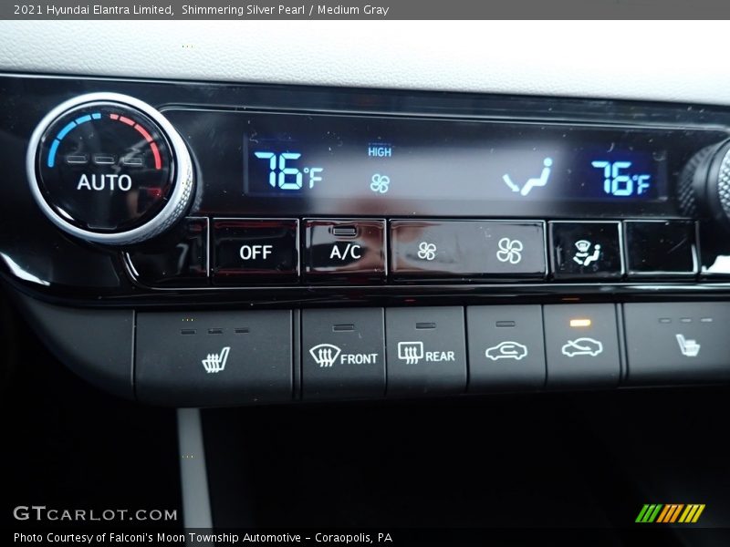 Shimmering Silver Pearl / Medium Gray 2021 Hyundai Elantra Limited