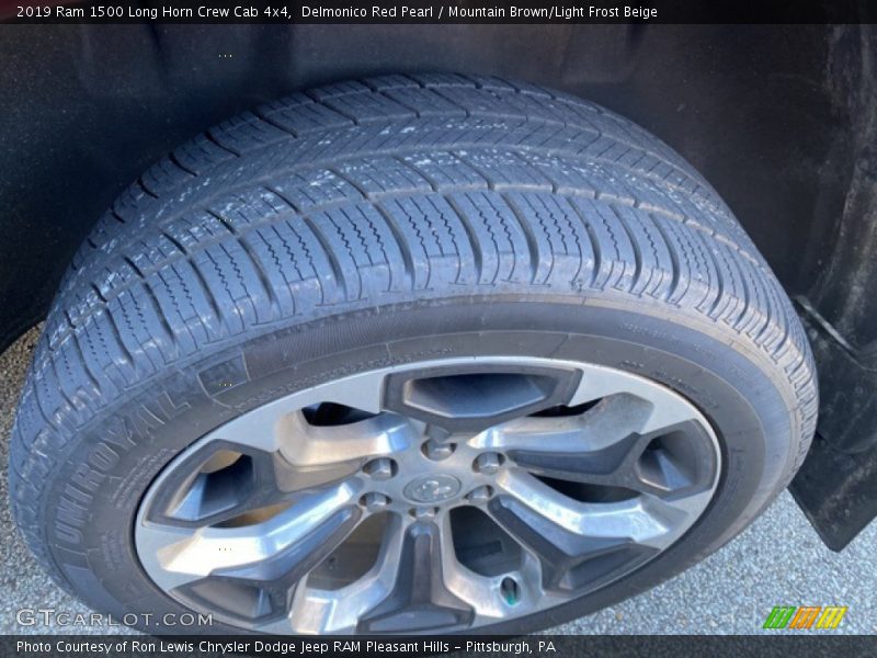 Delmonico Red Pearl / Mountain Brown/Light Frost Beige 2019 Ram 1500 Long Horn Crew Cab 4x4