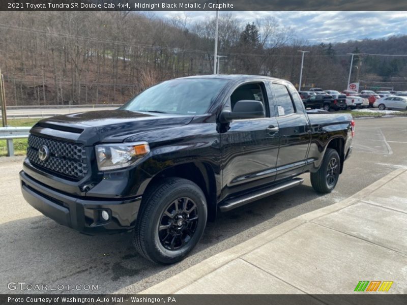 Midnight Black Metallic / Graphite 2021 Toyota Tundra SR Double Cab 4x4