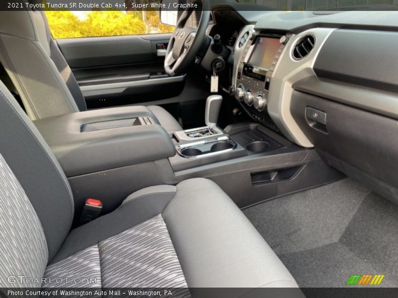 Super White / Graphite 2021 Toyota Tundra SR Double Cab 4x4