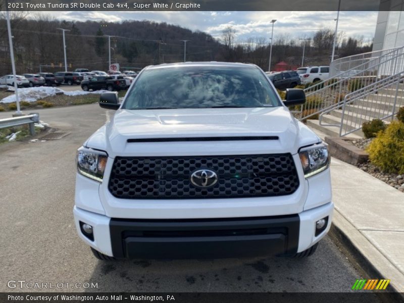 Super White / Graphite 2021 Toyota Tundra SR Double Cab 4x4