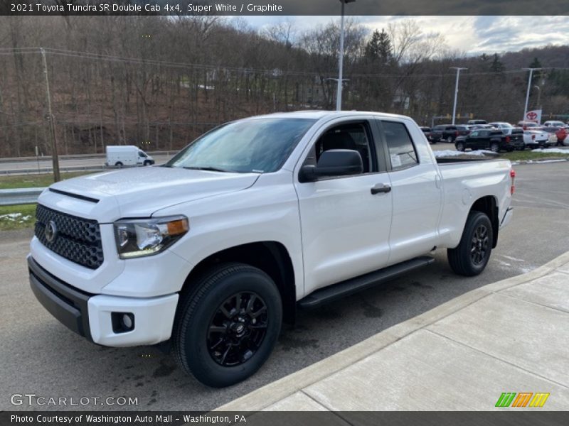 Front 3/4 View of 2021 Tundra SR Double Cab 4x4
