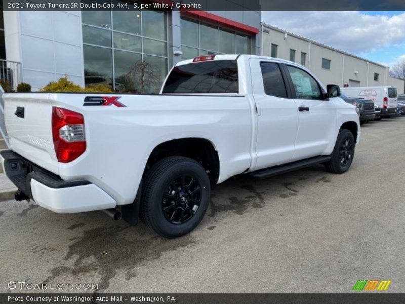 Super White / Graphite 2021 Toyota Tundra SR Double Cab 4x4
