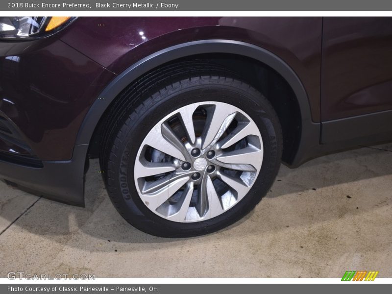 Black Cherry Metallic / Ebony 2018 Buick Encore Preferred