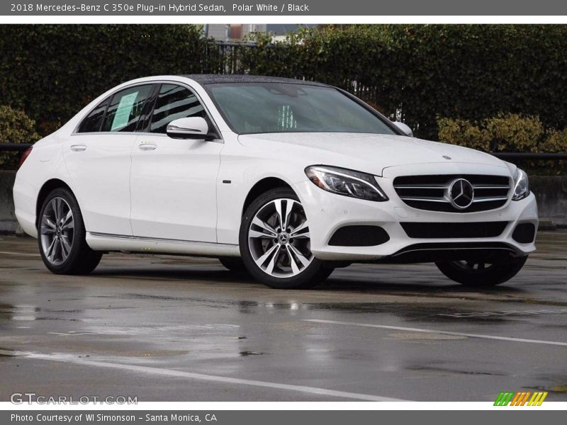 Polar White / Black 2018 Mercedes-Benz C 350e Plug-in Hybrid Sedan