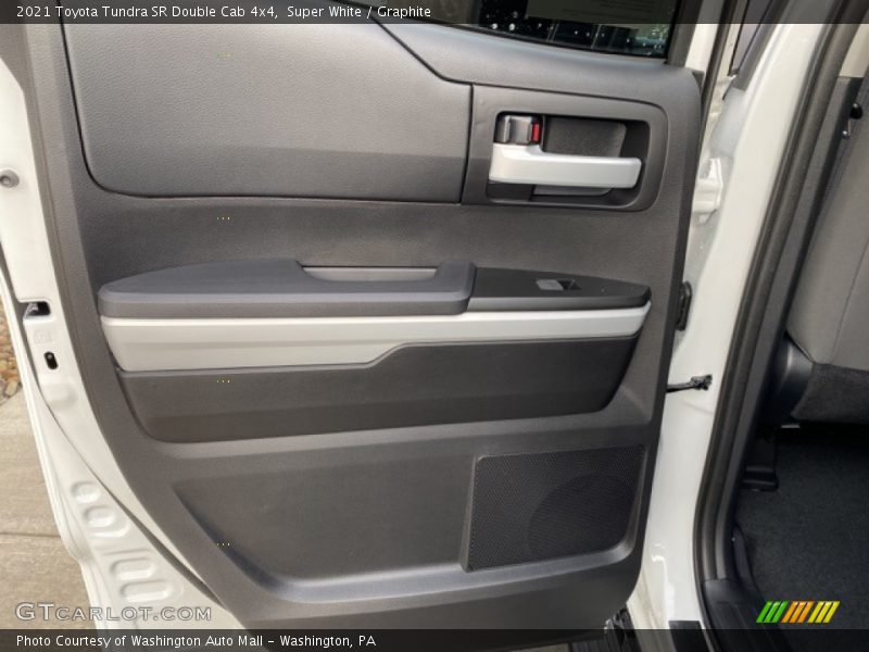 Super White / Graphite 2021 Toyota Tundra SR Double Cab 4x4
