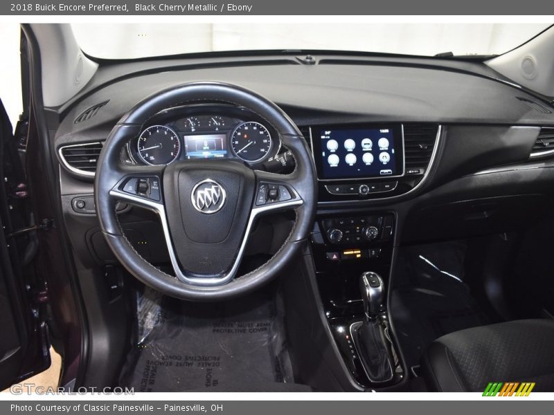 Black Cherry Metallic / Ebony 2018 Buick Encore Preferred