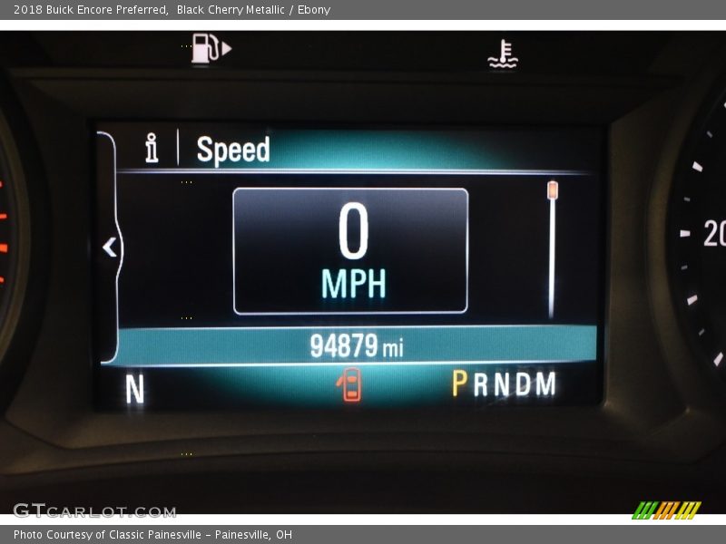 Black Cherry Metallic / Ebony 2018 Buick Encore Preferred