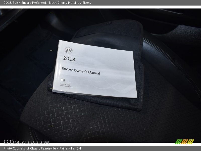 Black Cherry Metallic / Ebony 2018 Buick Encore Preferred