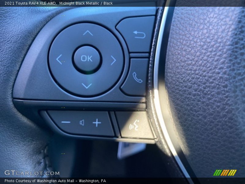 Midnight Black Metallic / Black 2021 Toyota RAV4 XLE AWD