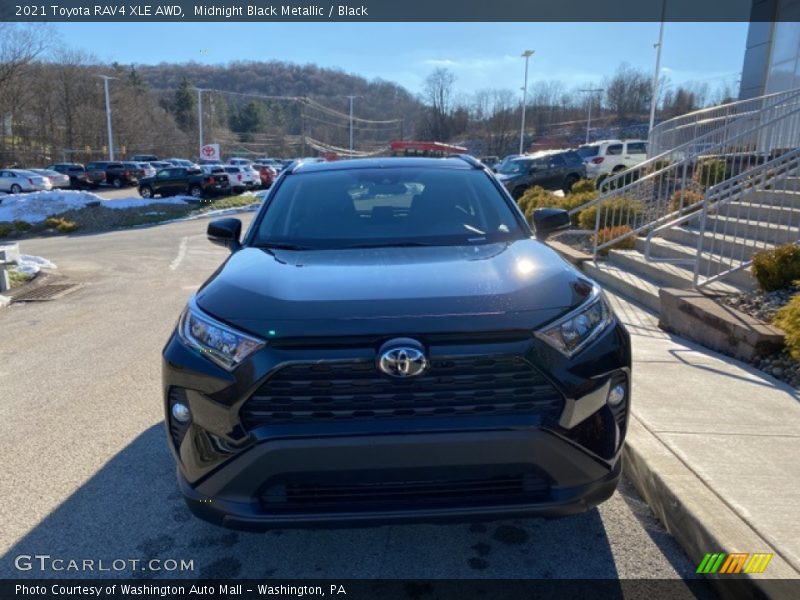 Midnight Black Metallic / Black 2021 Toyota RAV4 XLE AWD