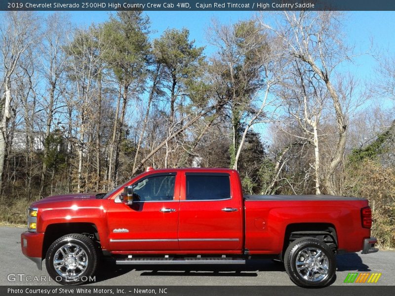 Cajun Red Tintcoat / High Country Saddle 2019 Chevrolet Silverado 2500HD High Country Crew Cab 4WD