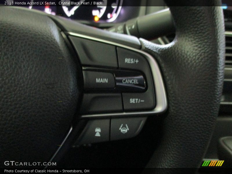 Crystal Black Pearl / Black 2018 Honda Accord LX Sedan