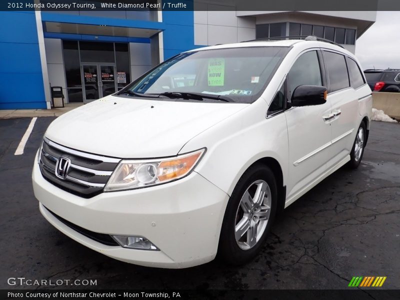 White Diamond Pearl / Truffle 2012 Honda Odyssey Touring