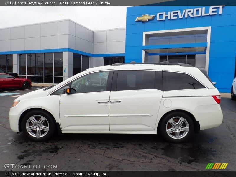White Diamond Pearl / Truffle 2012 Honda Odyssey Touring