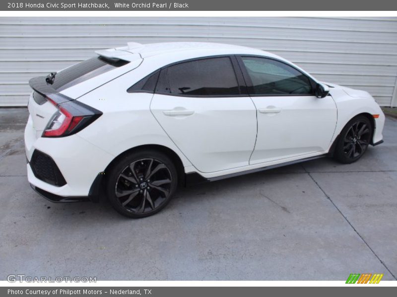 White Orchid Pearl / Black 2018 Honda Civic Sport Hatchback