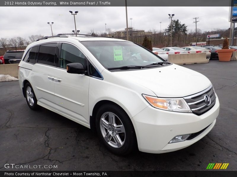White Diamond Pearl / Truffle 2012 Honda Odyssey Touring